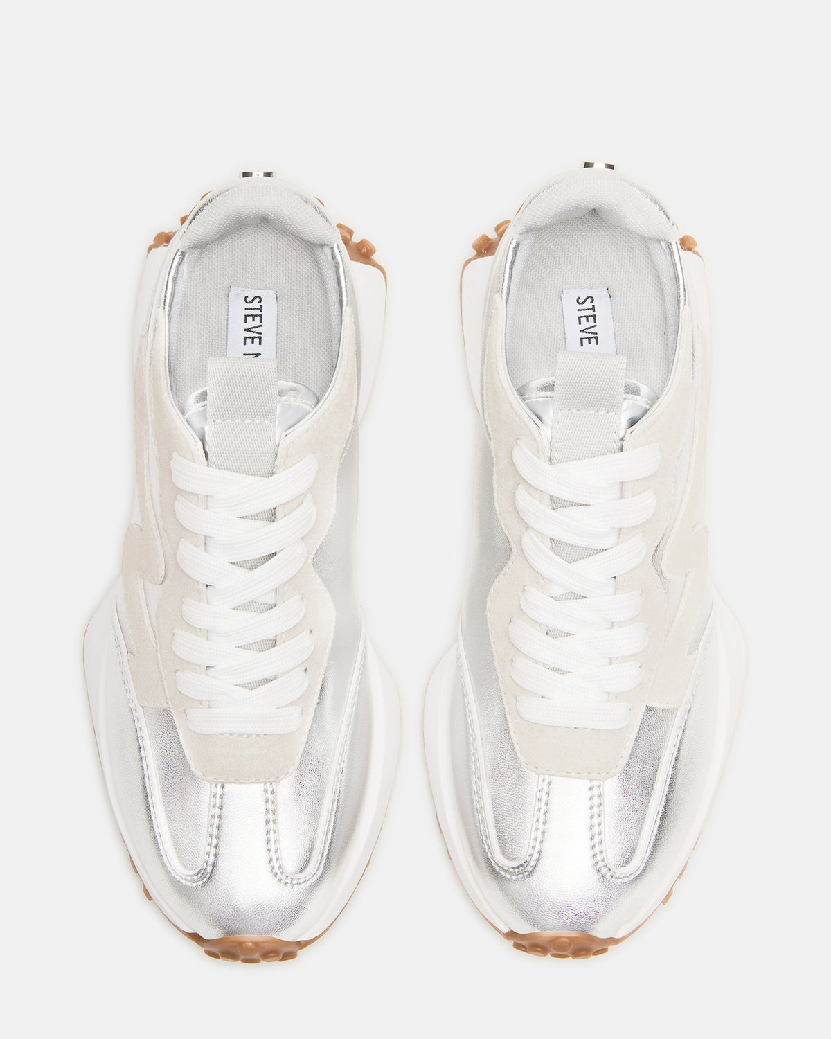 CAMPO Silver Lace-Up Women's Sneaker | Steve Madden
