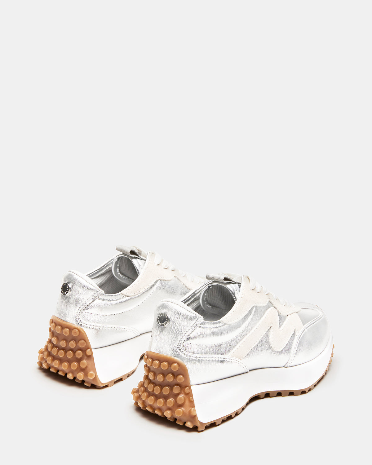 CAMPO Silver Lace-Up Women's Sneaker | Steve Madden