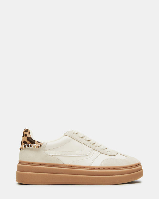 DODGE Bone Multi Low-Top Platform Women's Sneaker | Steve Madden