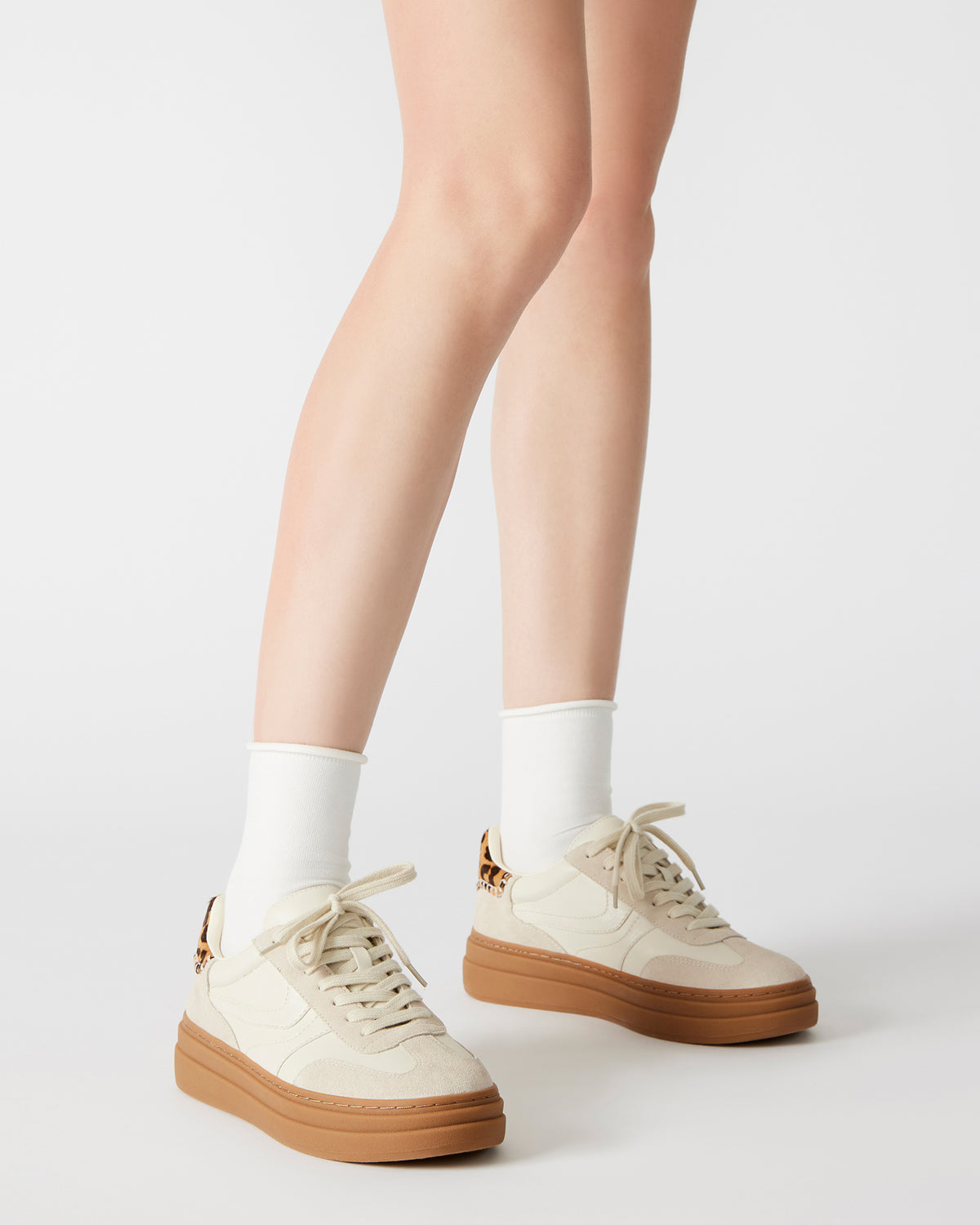 DODGE Bone Multi Low-Top Platform Women's Sneaker | Steve Madden