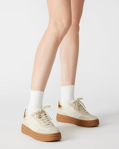 DODGE Bone Multi Low-Top Platform Women's Sneaker | Steve Madden