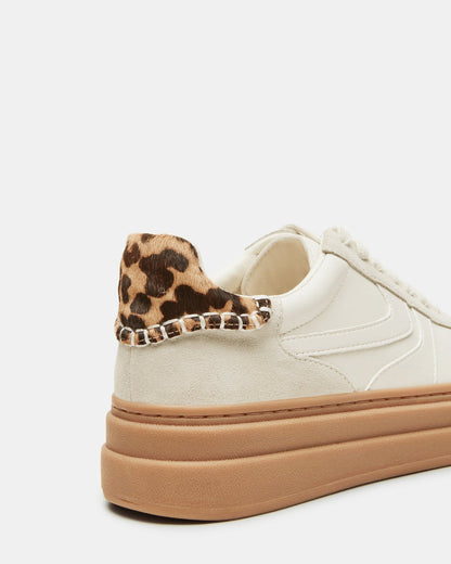 DODGE Bone Multi Low-Top Platform Women's Sneaker | Steve Madden