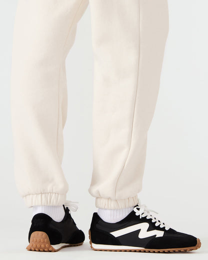 CASPER Black/White Low-Top Lace-Up Women's Sneaker | Steve Madden