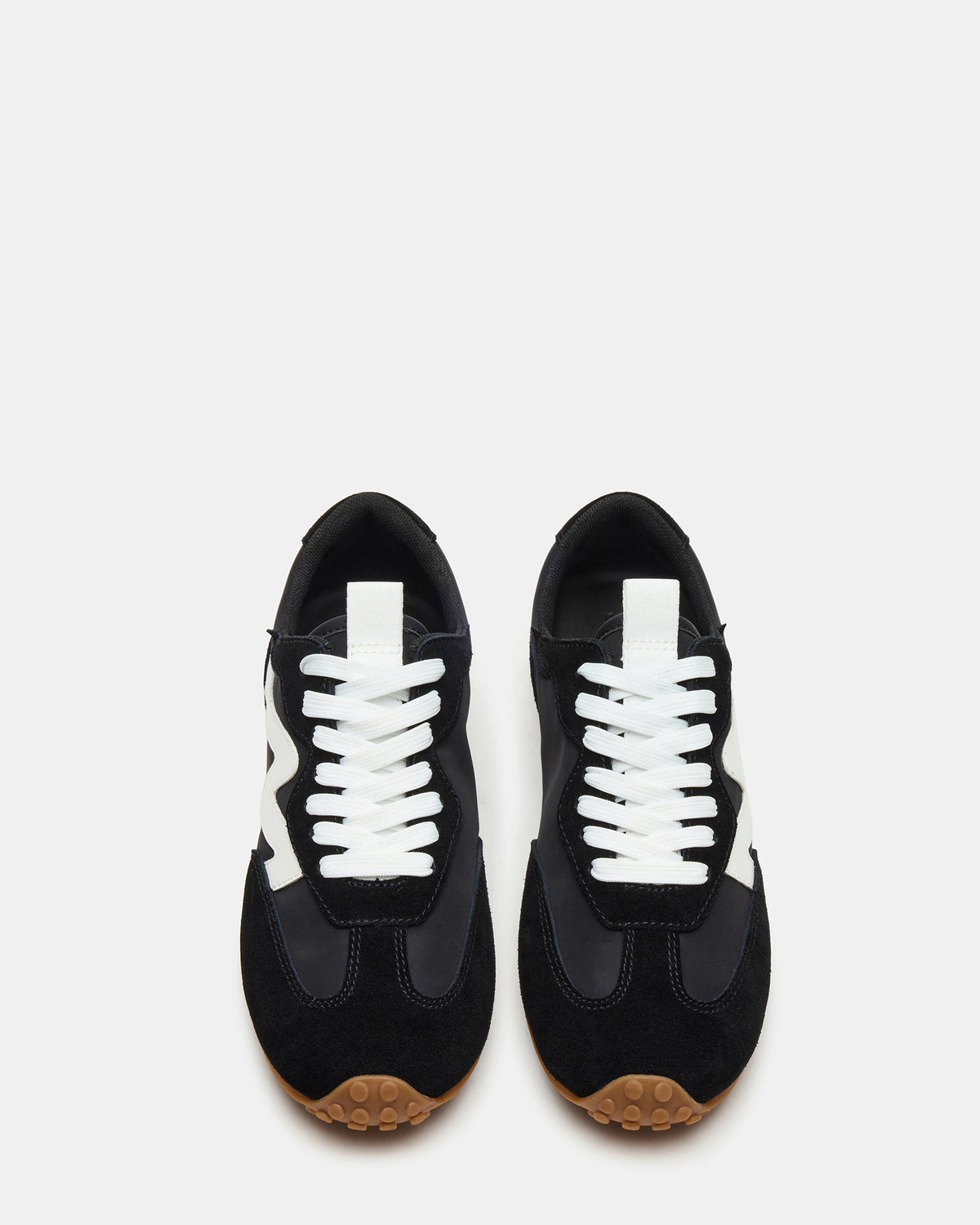 CASPER Black/White Low-Top Lace-Up Women's Sneaker | Steve Madden