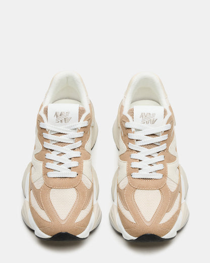 SEBI Taupe Multi Low-Top Lace-Up Women's Sneaker | Steve Madden