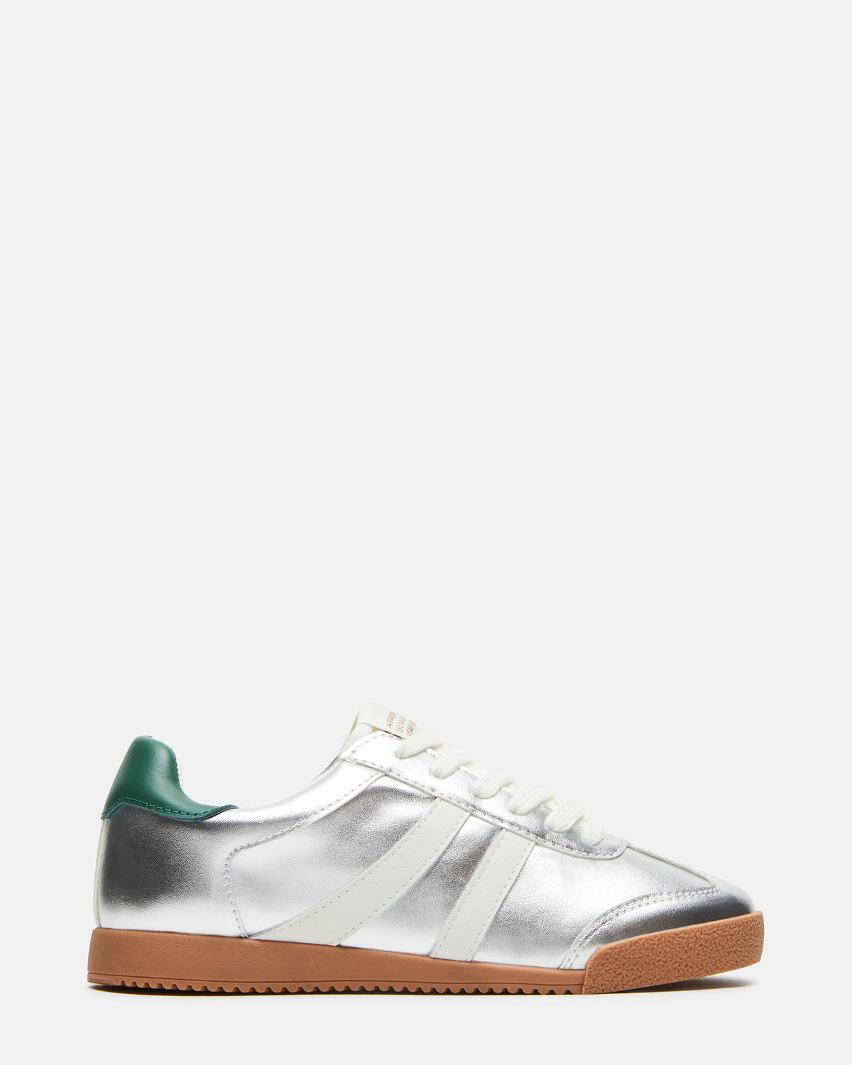 HUDSIN Silver Multi Women's Lace-Up Low-Top Sneaker | Steve Madden