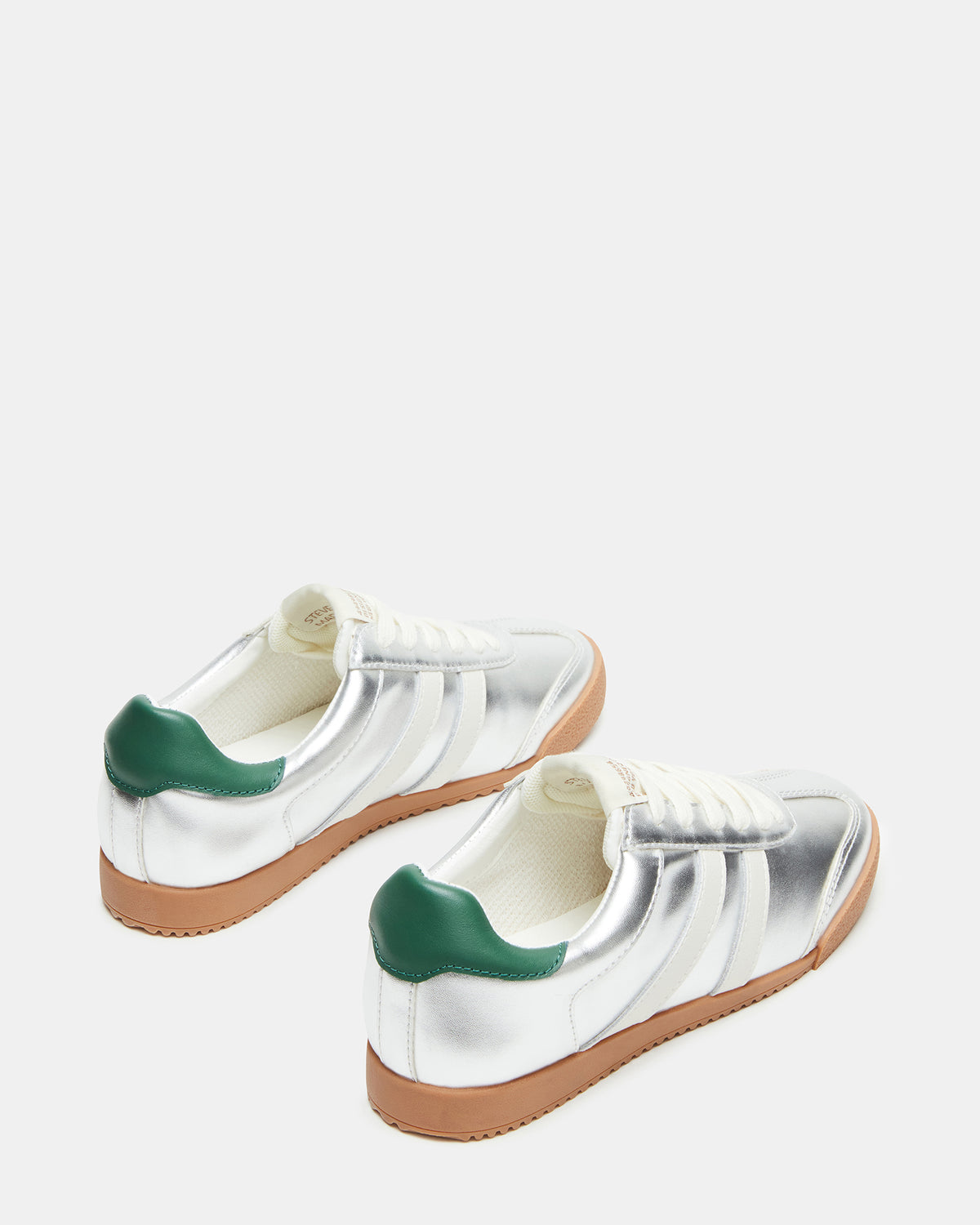 HUDSIN Silver Multi Women's Lace-Up Low-Top Sneaker | Steve Madden