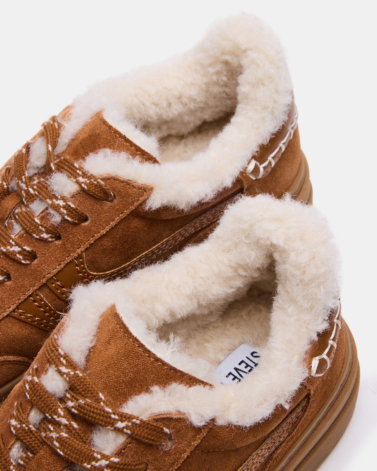 DODGE Faux Fur Low-Top Platform Women's Sneaker | Steve Madden