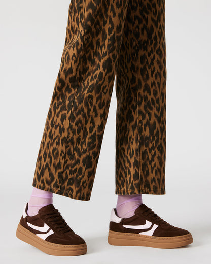 DODGE Brown Multi Low-Top Platform Women's Sneaker | Steve Madden