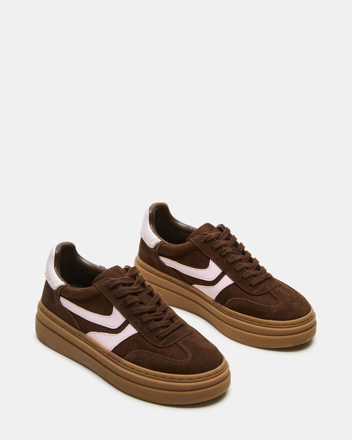 DODGE Brown Multi Low-Top Platform Women's Sneaker | Steve Madden