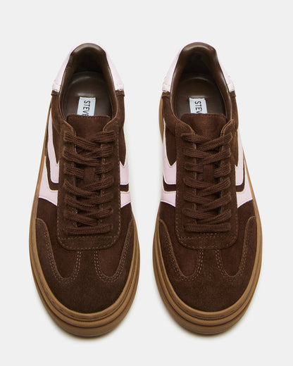 DODGE Brown Multi Low-Top Platform Women's Sneaker | Steve Madden