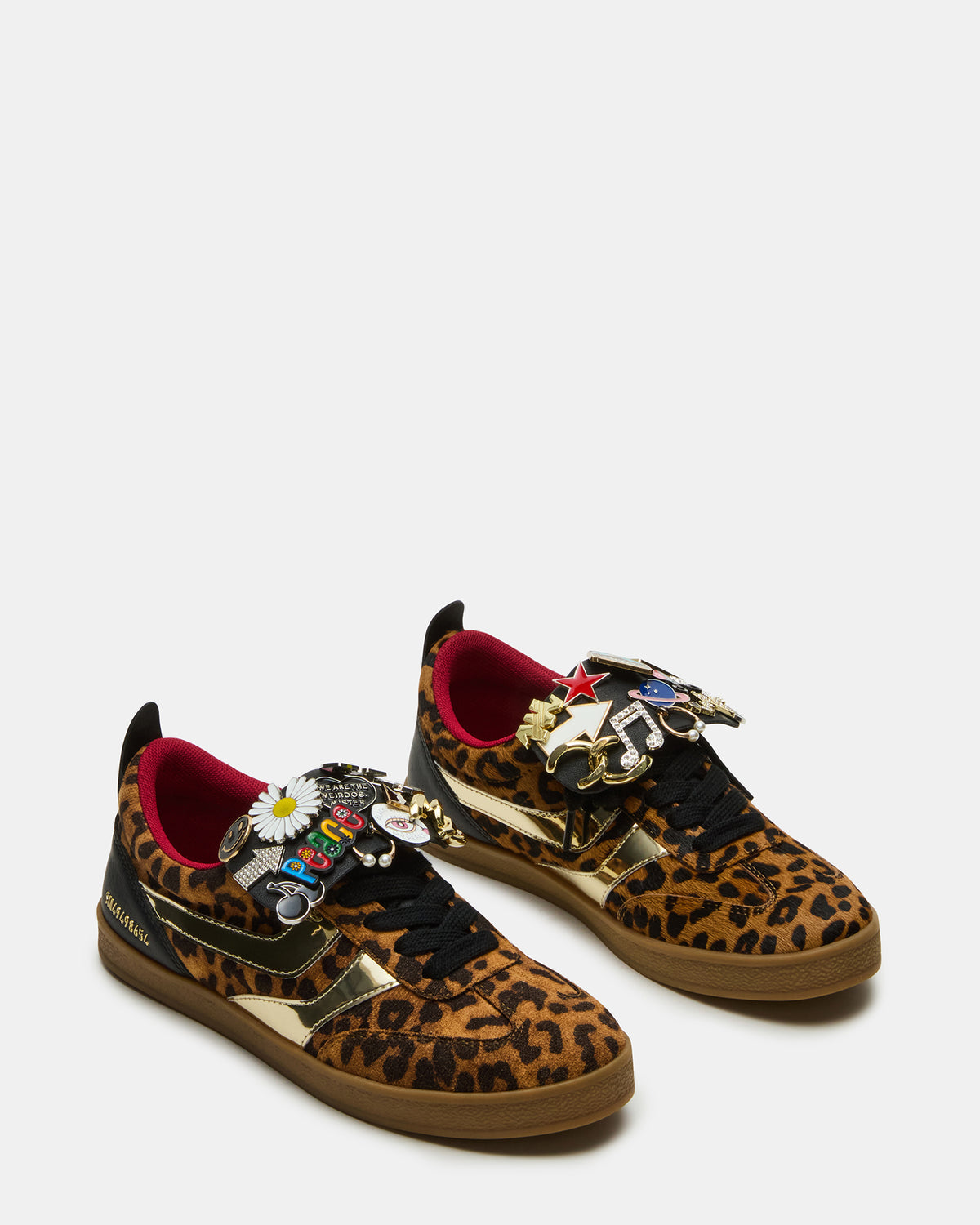 WYATT Leopard Lace-Up Low-Top Pin Women's Sneaker | Steve Madden