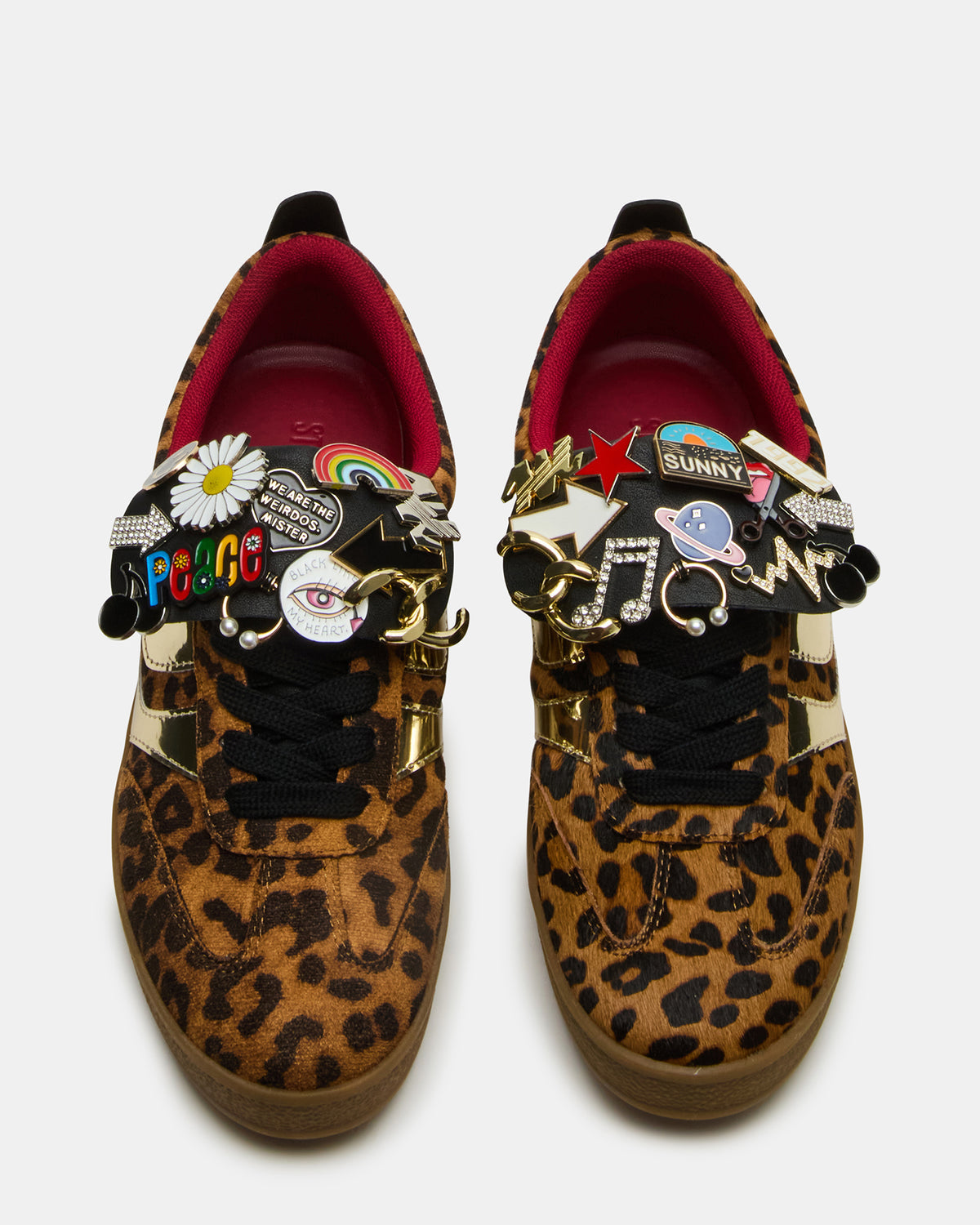 WYATT Leopard Lace-Up Low-Top Pin Women's Sneaker | Steve Madden