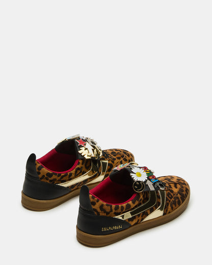 WYATT Leopard Lace-Up Low-Top Pin Women's Sneaker | Steve Madden