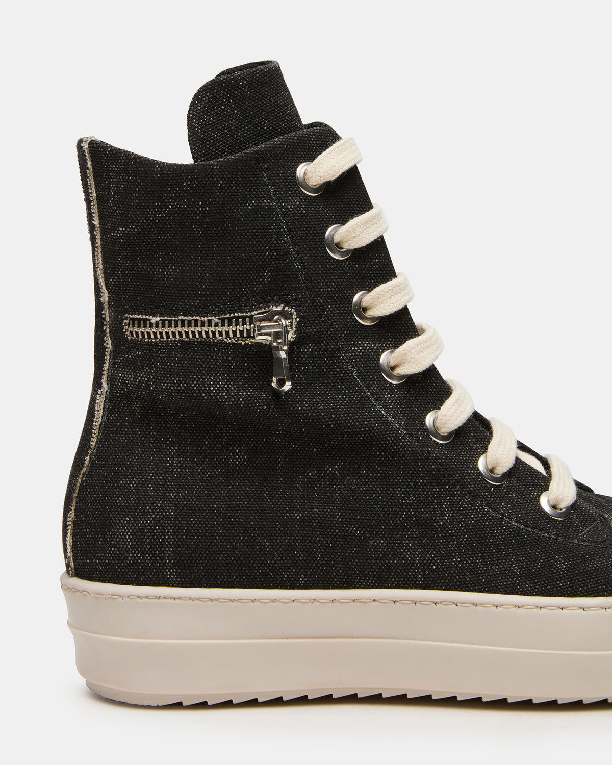 DEVON Black/White High-Top Lace-Up Women's Sneaker | Steve Madden
