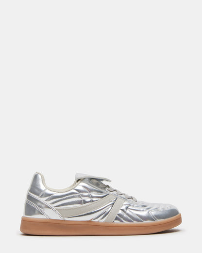MADRID Silver Women's Low-Top Sneakers | Steve Madden
