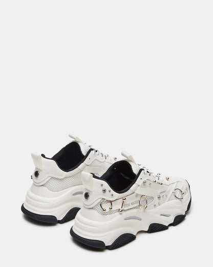 POSSESSION Piercing White Platform Lace-Up Women's Sneaker | Steve Madden