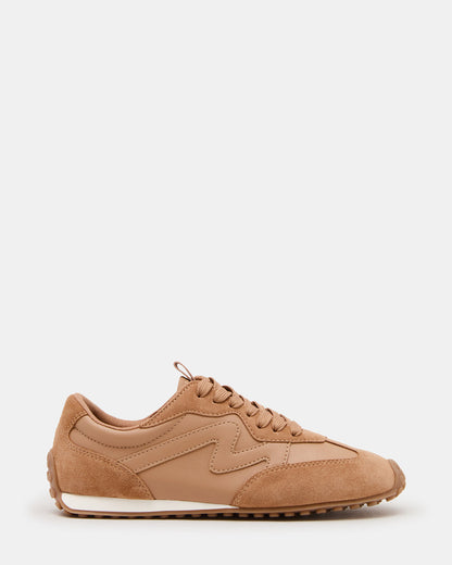 CASPER Tan Low-Top Lace-Up Women's Sneaker | Steve Madden
