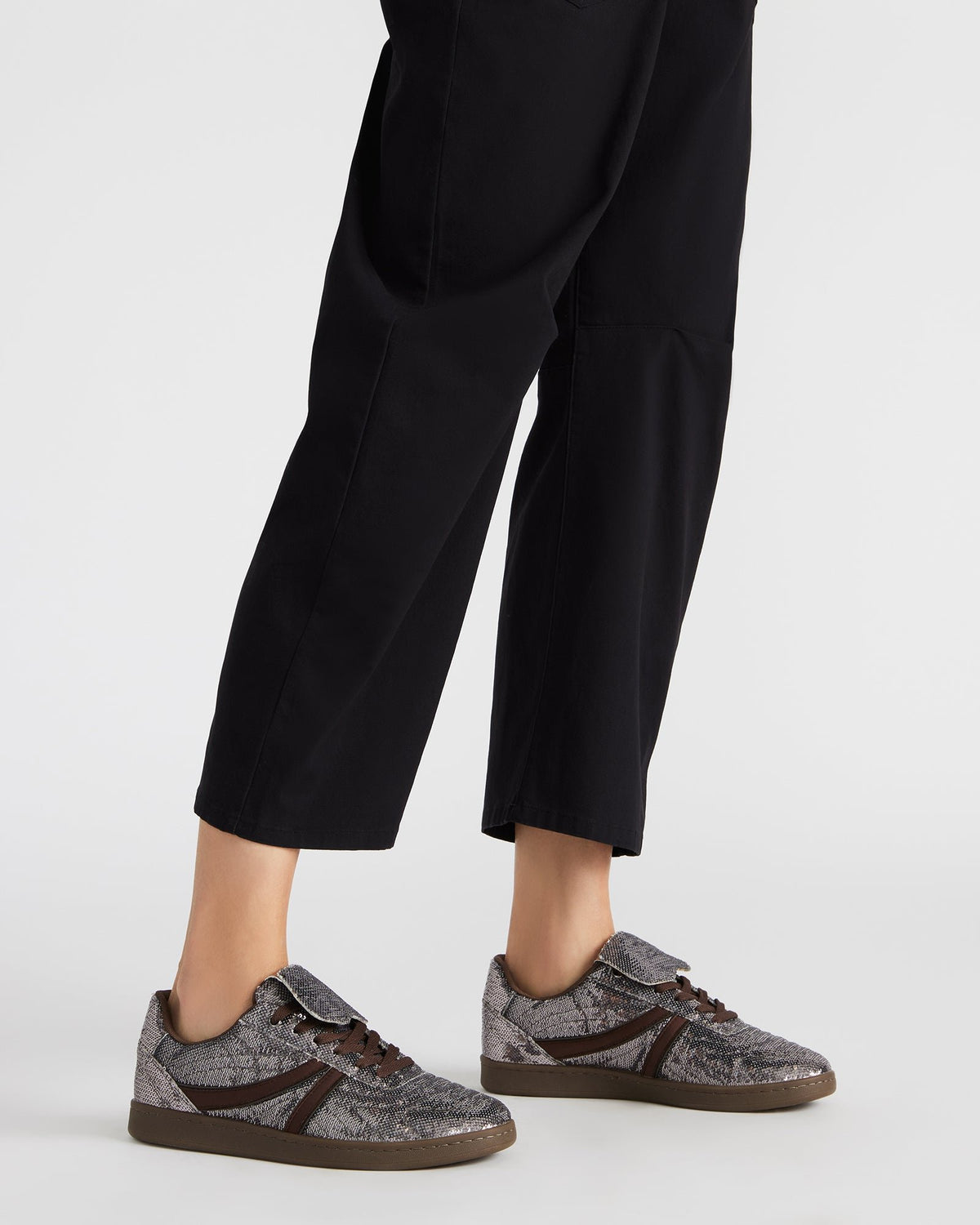 MADRID Sequin Pewter Low-Top Sneaker | Women's Sneakers | Steve Madden
