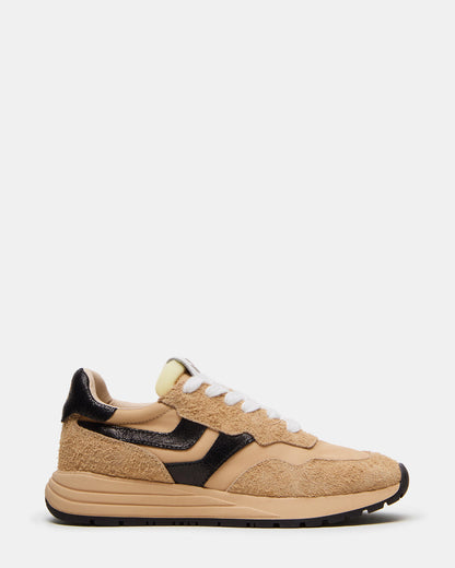 BURST Tan/Multi Women's Low-Top Lace-Up Sneaker | Steve Madden