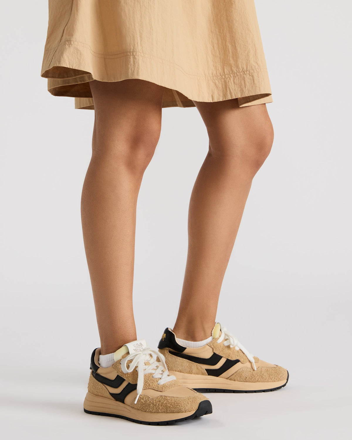 BURST Tan/Multi Women's Low-Top Lace-Up Sneaker | Steve Madden