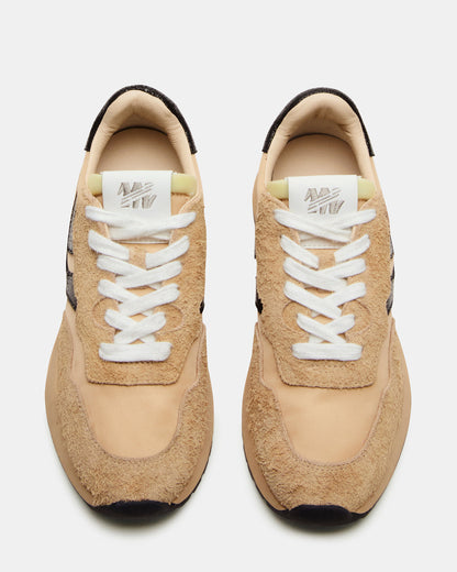 BURST Tan/Multi Women's Low-Top Lace-Up Sneaker | Steve Madden
