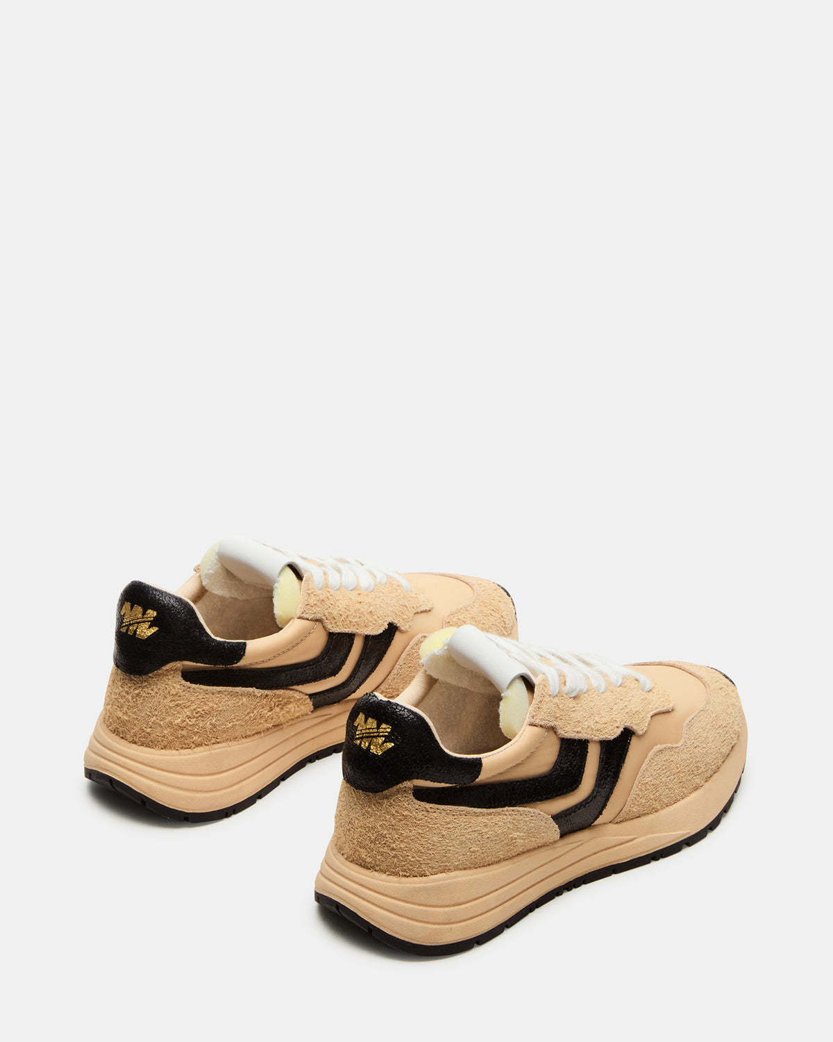 BURST Tan/Multi Women's Low-Top Lace-Up Sneaker | Steve Madden