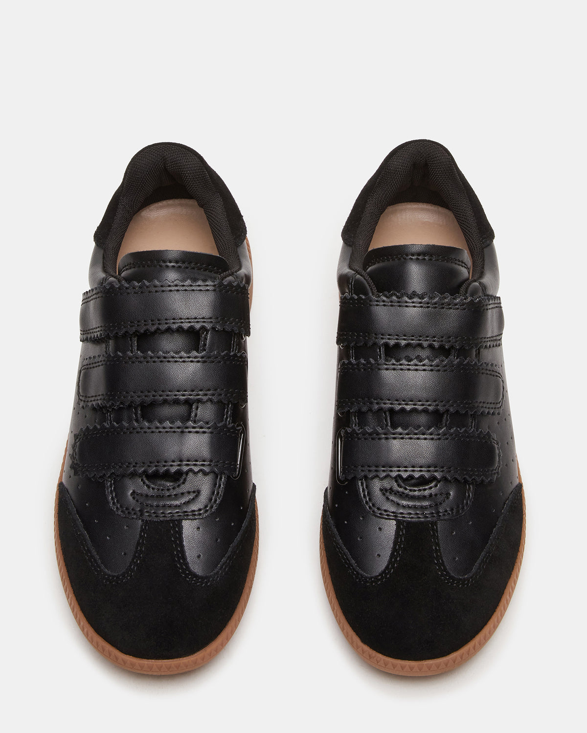 MOMENTUM Black Velcro Low-Top Women's Sneakers | Steve Madden