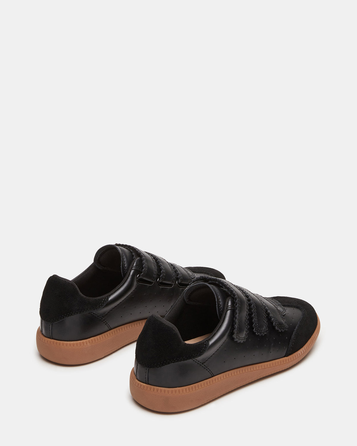 MOMENTUM Black Velcro Low-Top Women's Sneakers | Steve Madden