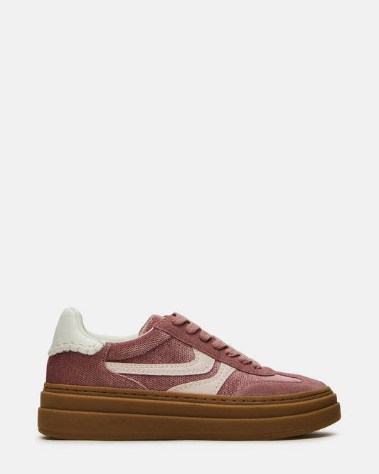 DODGE Mauve Low-Top Platform Women's Sneaker | Steve Madden