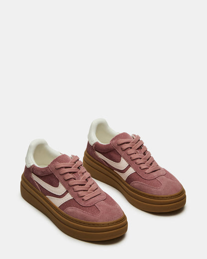DODGE Mauve Low-Top Platform Women's Sneaker | Steve Madden