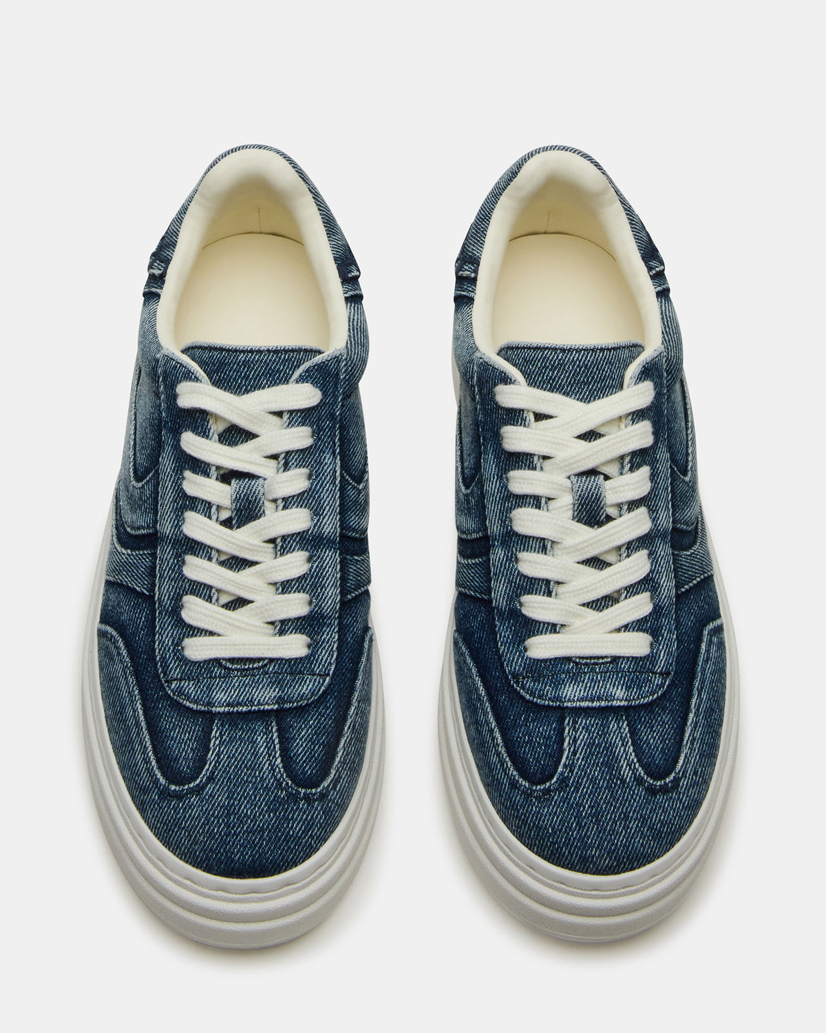 DODGE Denim Fabric Low-Top Platform Women's Sneaker | Steve Madden