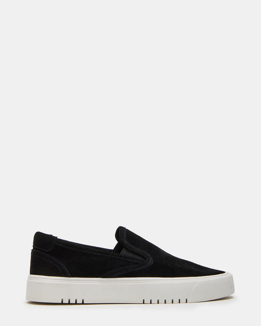 MURPHY Black Suede Low-Top Sneaker | Women's Sneakers | Steve Madden