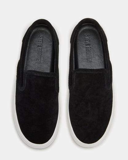 MURPHY Black Suede Low-Top Sneaker | Women's Sneakers | Steve Madden