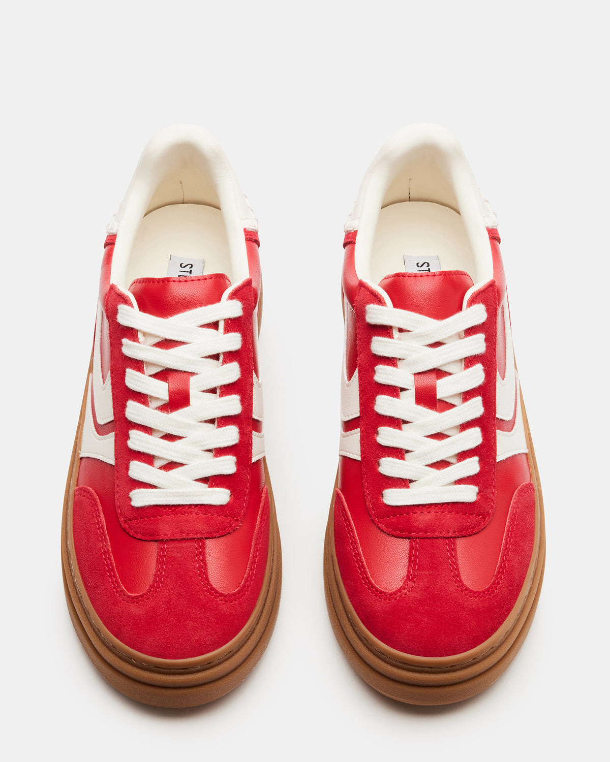 DODGE Red Multi Low-Top Platform Women's Sneaker | Steve Madden