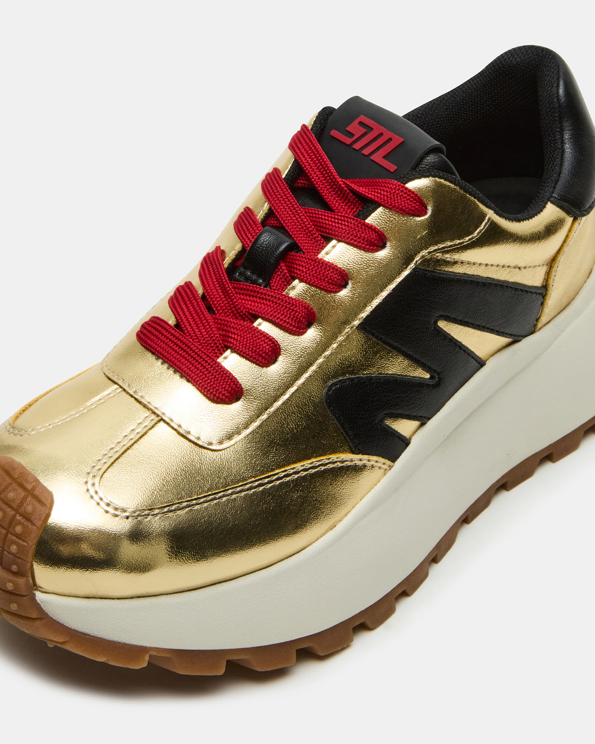 SUPERCAMPO Gold Multi Women's Platform Low-Top Sneaker | Steve Madden