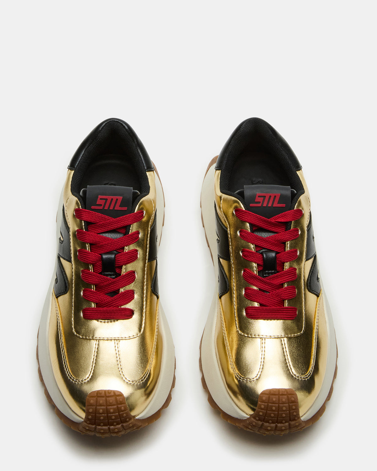 SUPERCAMPO Gold Multi Women's Platform Low-Top Sneaker | Steve Madden