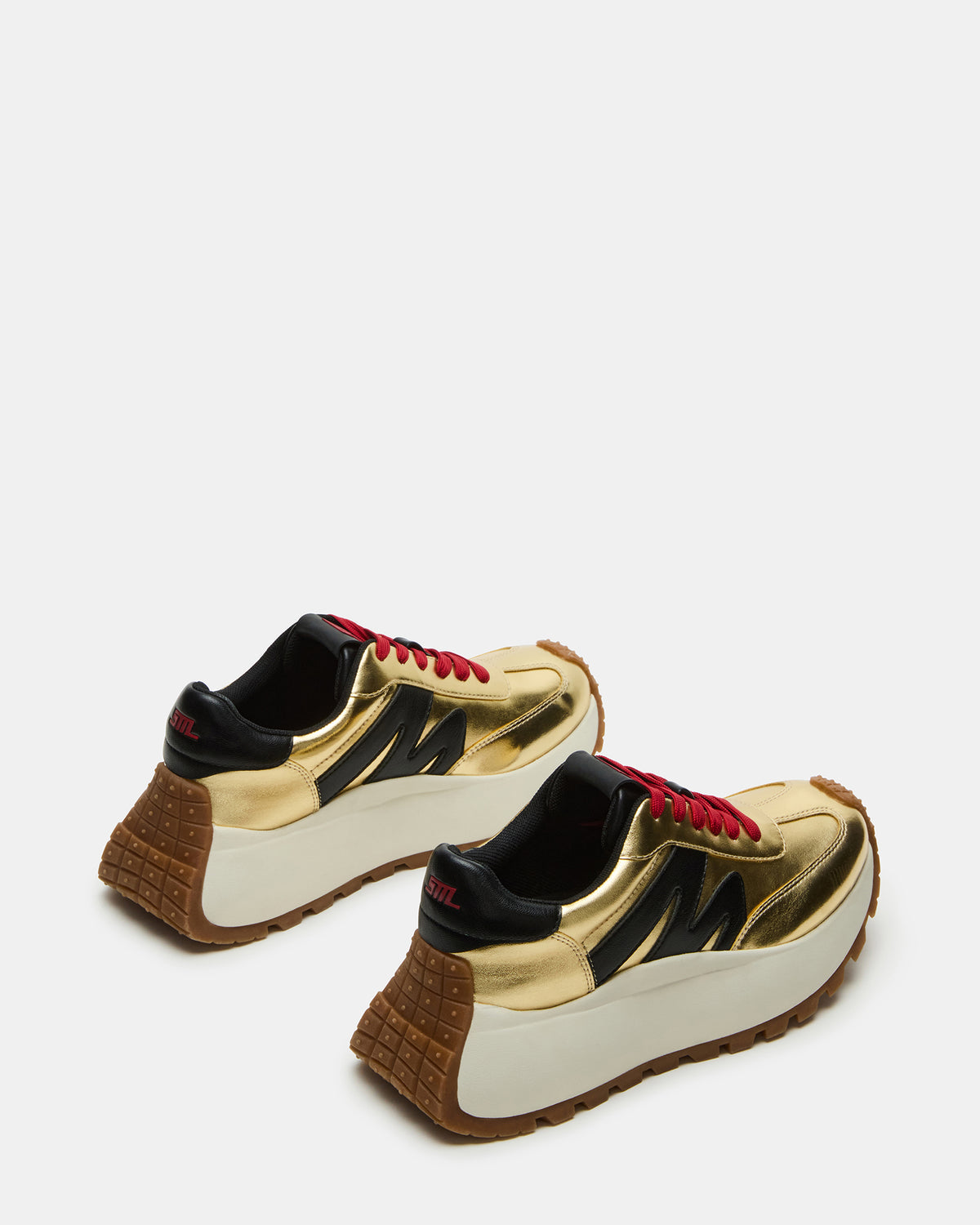 SUPERCAMPO Gold Multi Women's Platform Low-Top Sneaker | Steve Madden