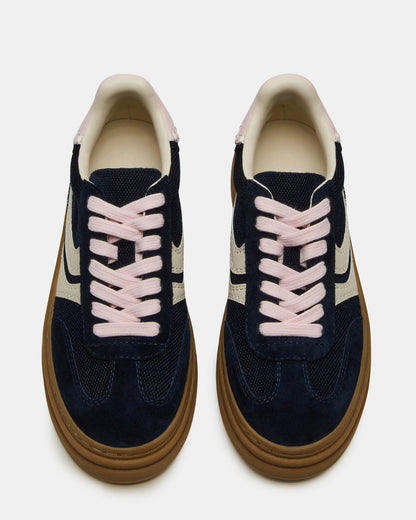 DODGE Navy Low-Top Platform Women's Sneaker | Steve Madden