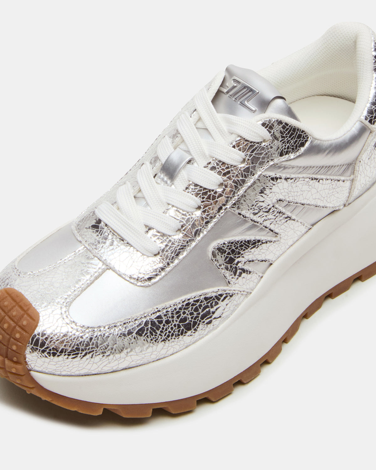 SUPERCAMPO Silver Multi Women's Platform Low-Top Sneaker | Steve Madden