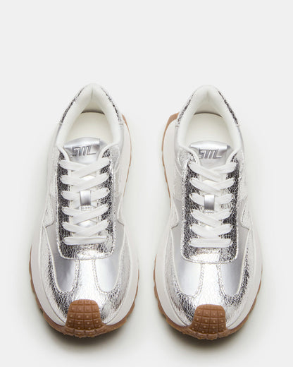 SUPERCAMPO Silver Multi Women's Platform Low-Top Sneaker | Steve Madden