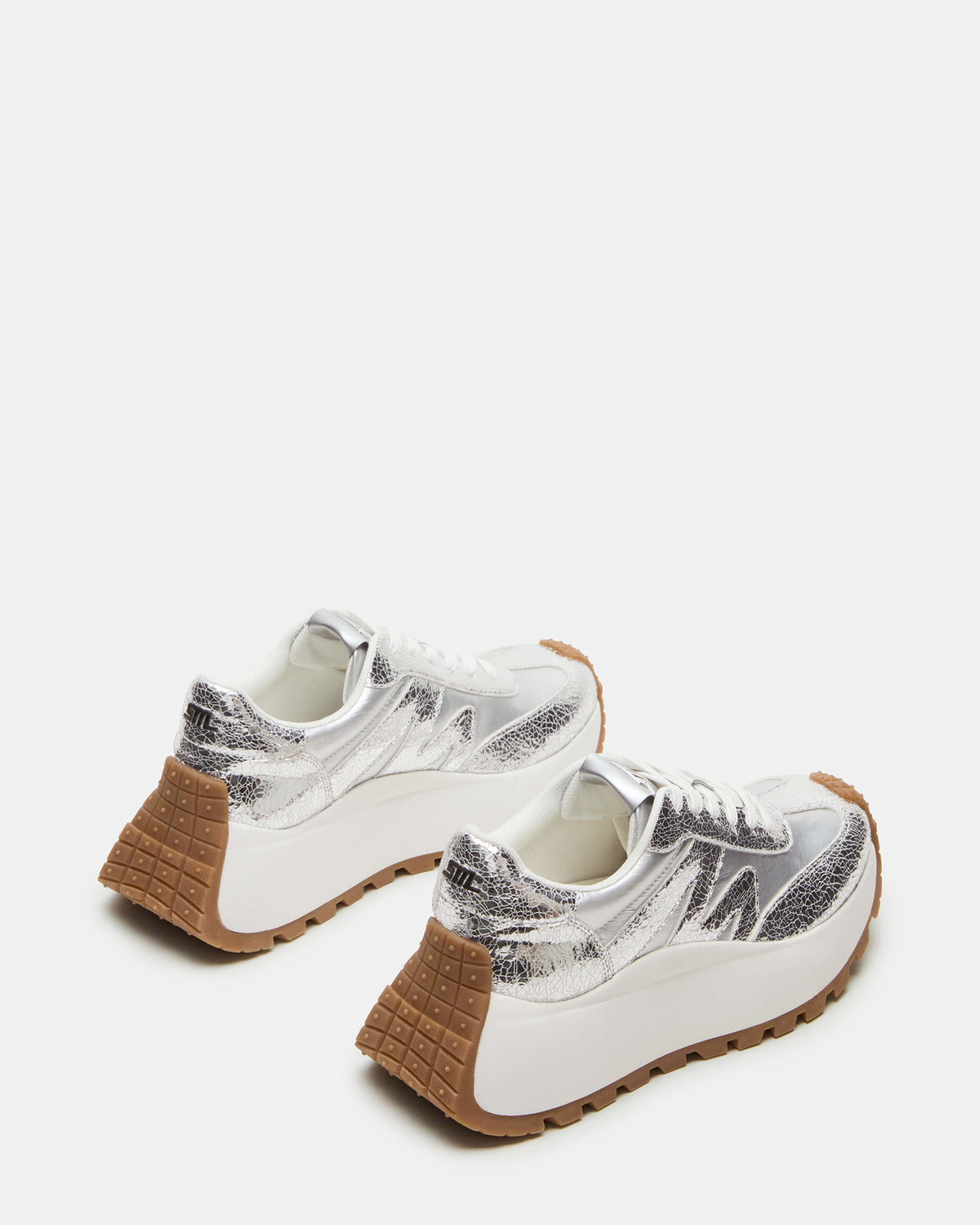 SUPERCAMPO Silver Multi Women's Platform Low-Top Sneaker | Steve Madden