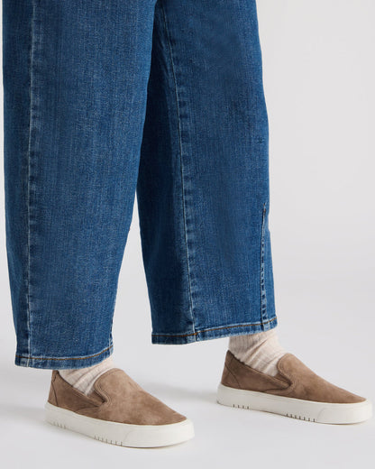MURPHY Taupe Suede Low-Top Sneaker | Women's Sneakers | Steve Madden