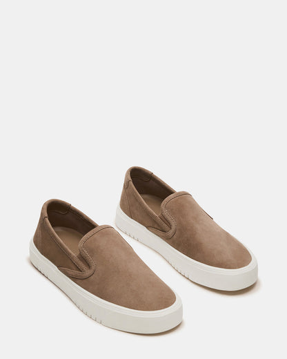 MURPHY Taupe Suede Low-Top Sneaker | Women's Sneakers | Steve Madden