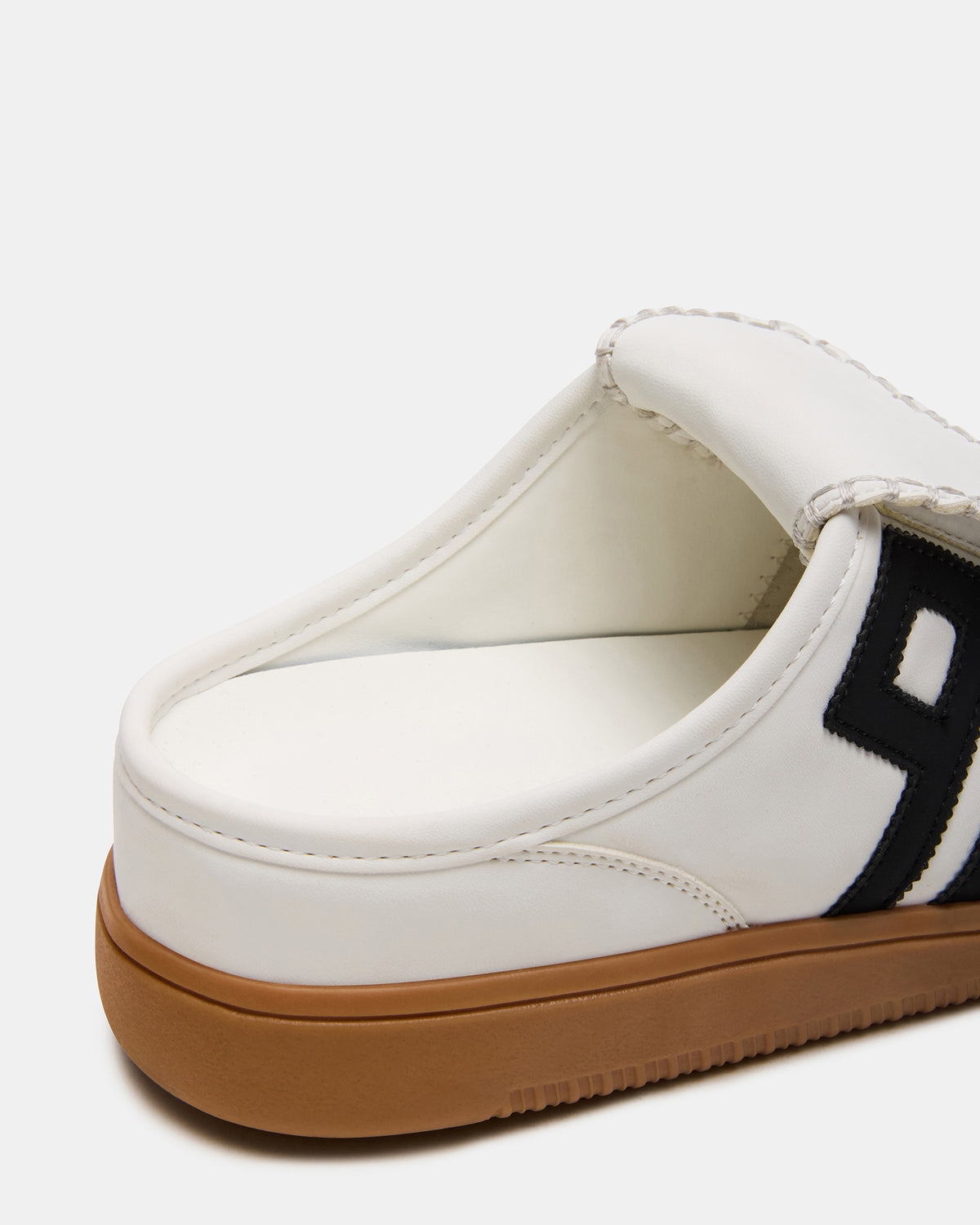 NOSTALGIC White Multi Women's Low-Top Slip-On Mule Sneaker | Steve Madden