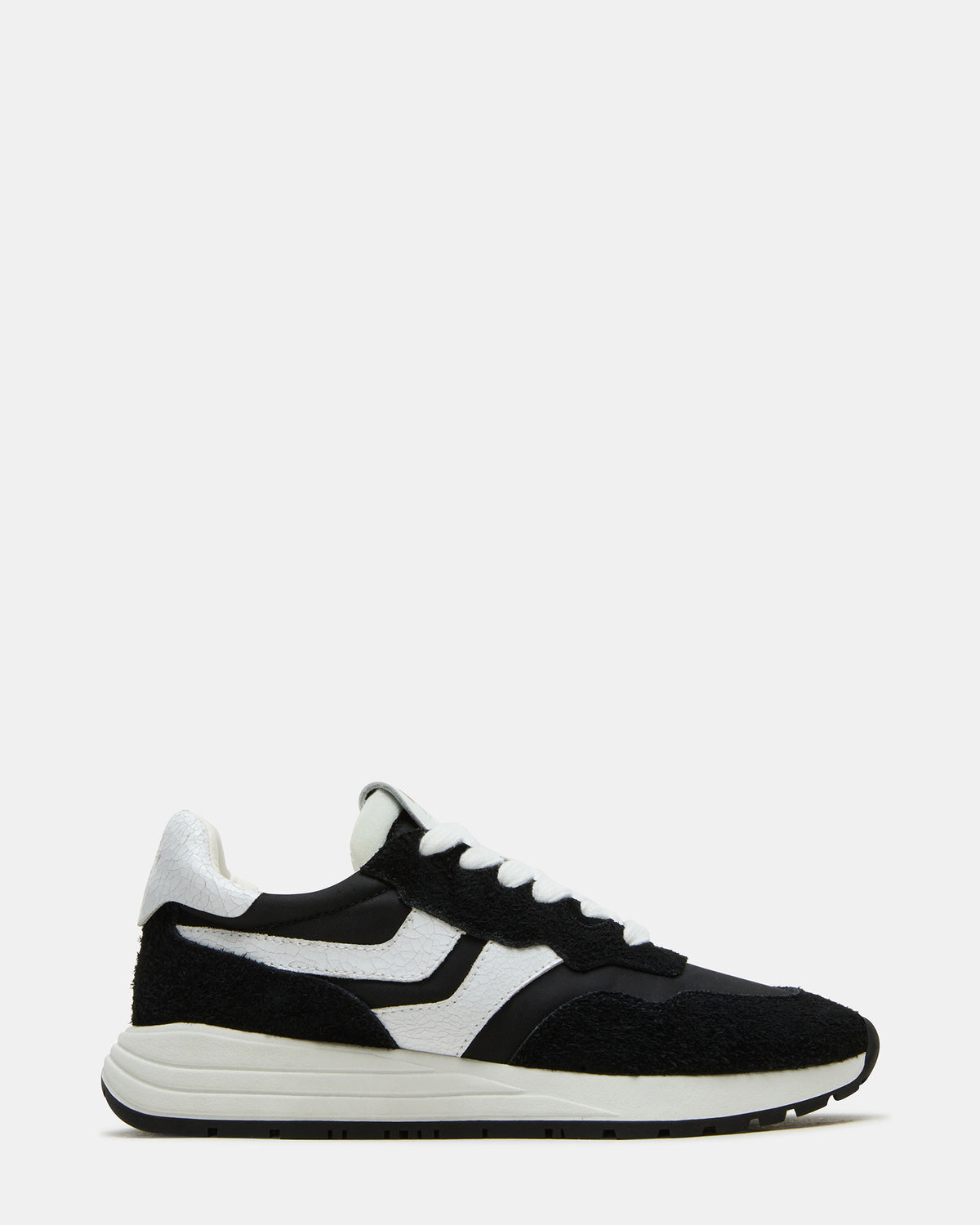 BURST Black Multi Women's Low-Top Lace-Up Sneaker | Steve Madden