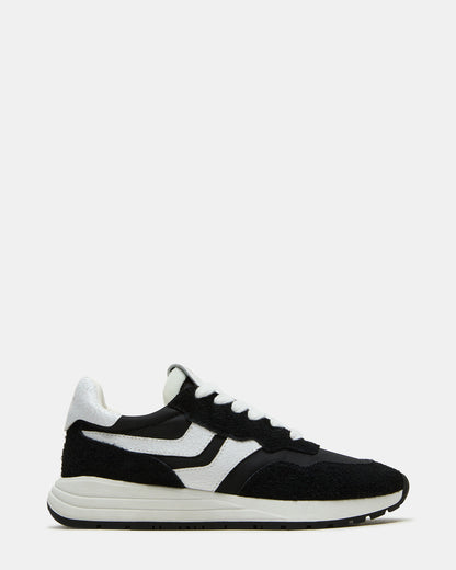 BURST Black Multi Women's Low-Top Lace-Up Sneaker | Steve Madden