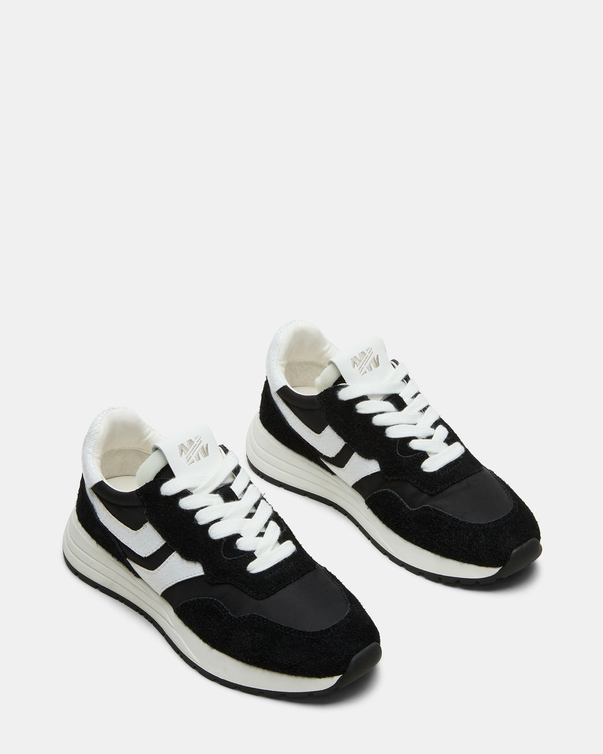 BURST Black Multi Women's Low-Top Lace-Up Sneaker | Steve Madden