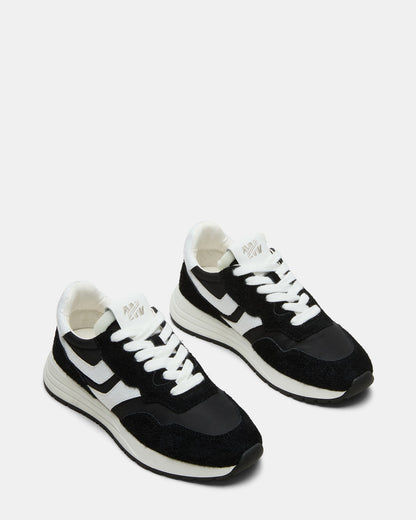 BURST Black Multi Women's Low-Top Lace-Up Sneaker | Steve Madden