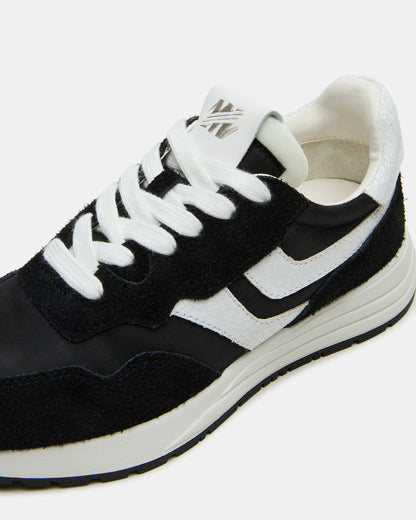 BURST Black Multi Women's Low-Top Lace-Up Sneaker | Steve Madden
